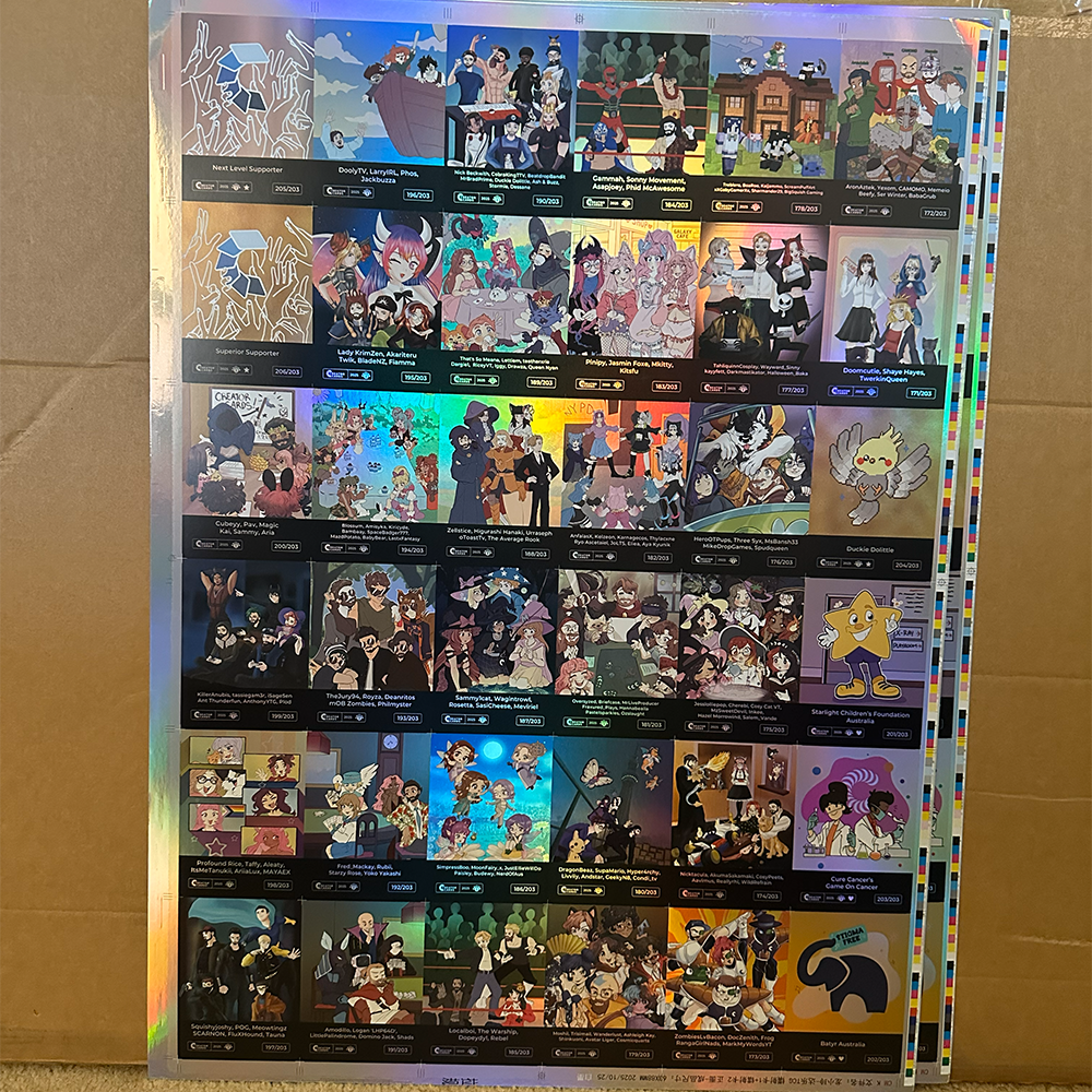 Uncut TCG Card Sheets – Full Creator Set (4 Sheets)