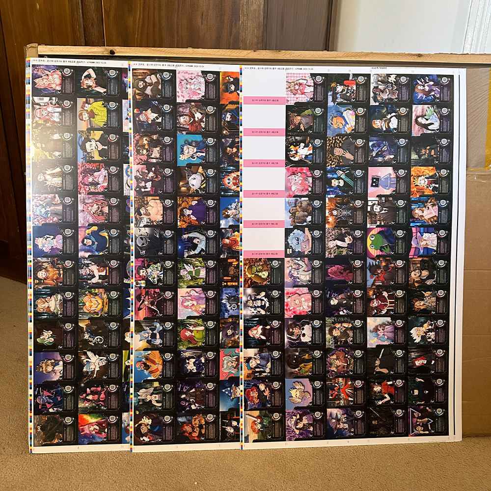 Uncut TCG Card Sheets – Full Creator Set (4 Sheets)